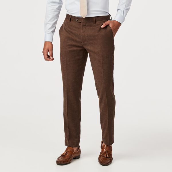 Mens Chocolate Brown Tailored Pant